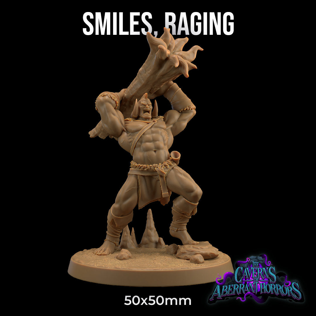 Smiles, Goliath Barbarian (2 Variants Available) - Dragon Trapper's Lodge