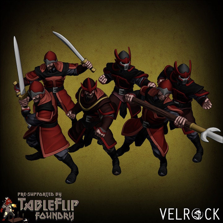 Fire Nation Soldiers (6 Variants Available) - Velrock