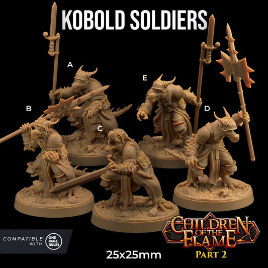 Kobold Soldiers (5 Variants Available) - Dragon Trapper's Lodge