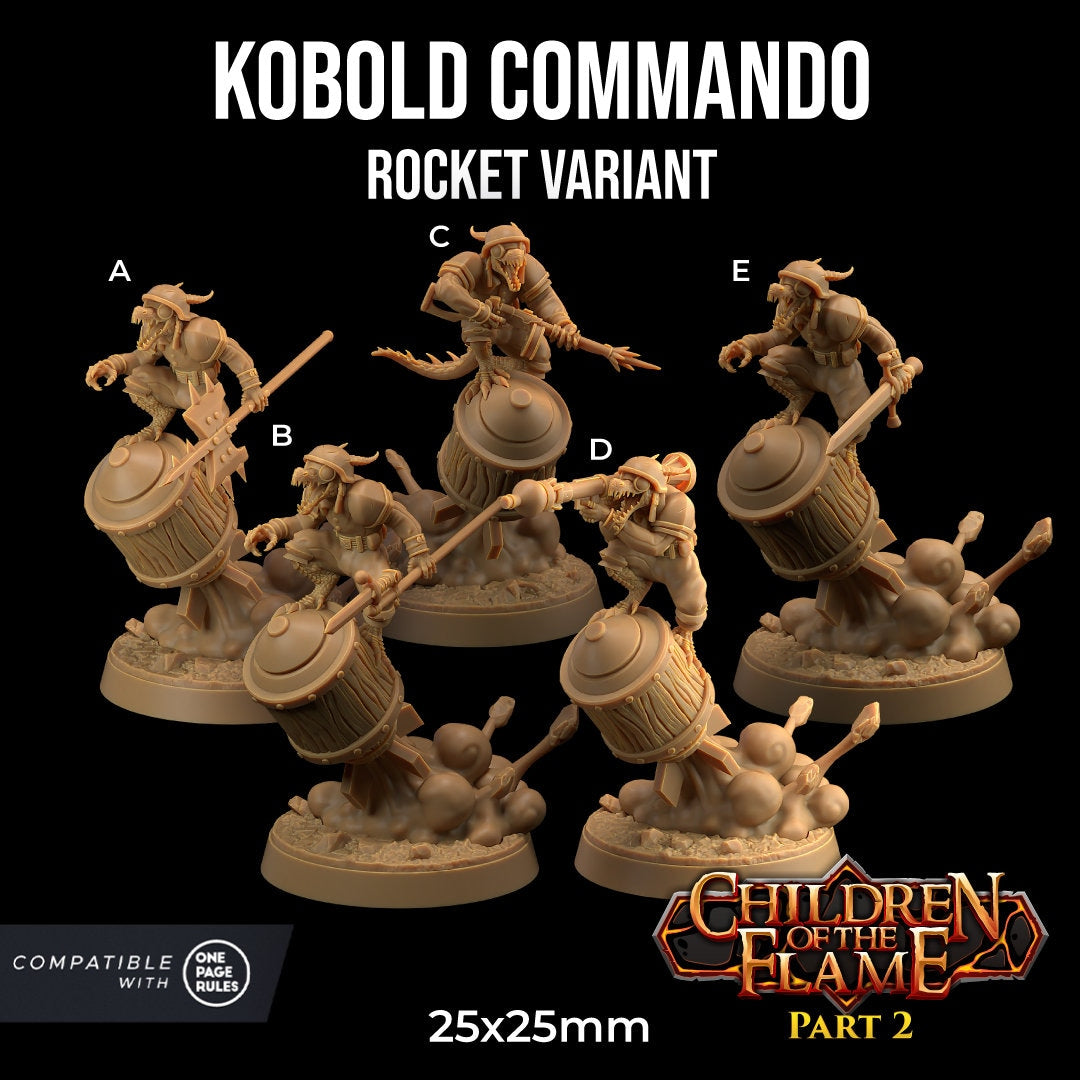 Kobold Commandos - Rockets (5 Variants Available) - Dragon Trapper's Lodge