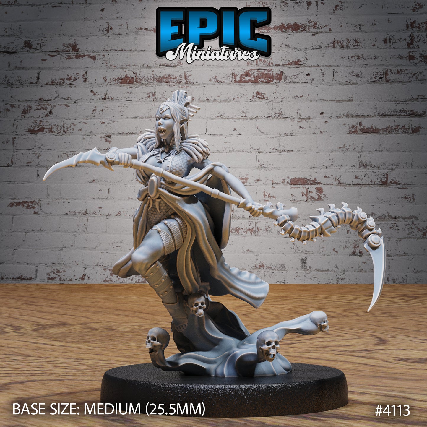 Elf Warlock Female (3 Variants Available) - Epic Miniatures