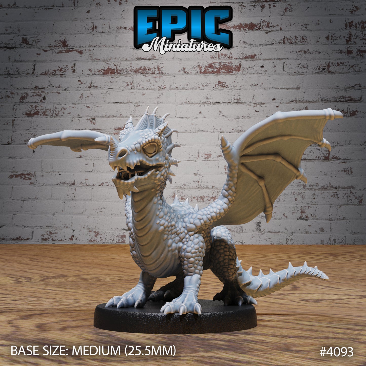 Green Dragon Wyrmling (3 Variants Available) - Epic Miniatures