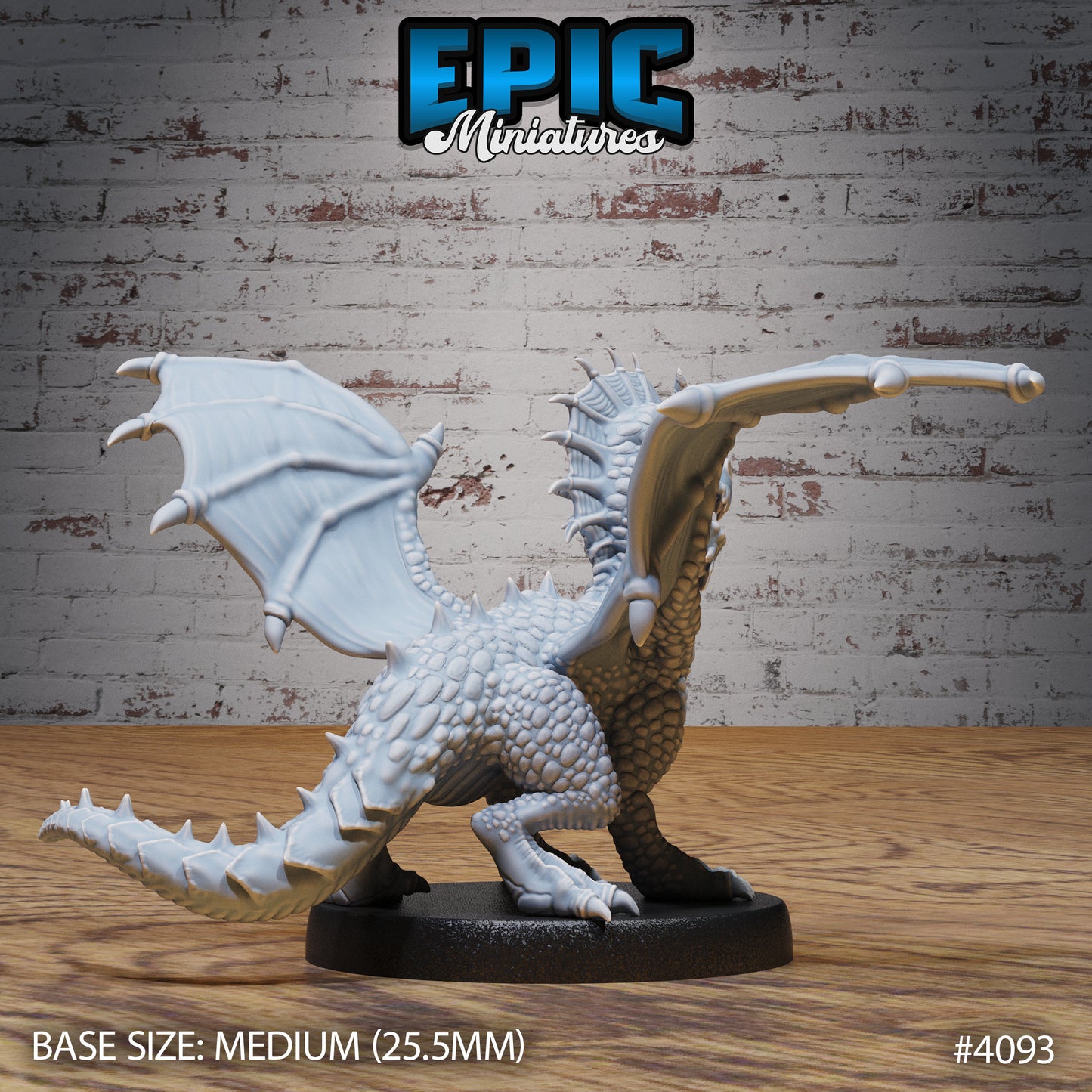 Green Dragon Wyrmling (3 Variants Available) - Epic Miniatures