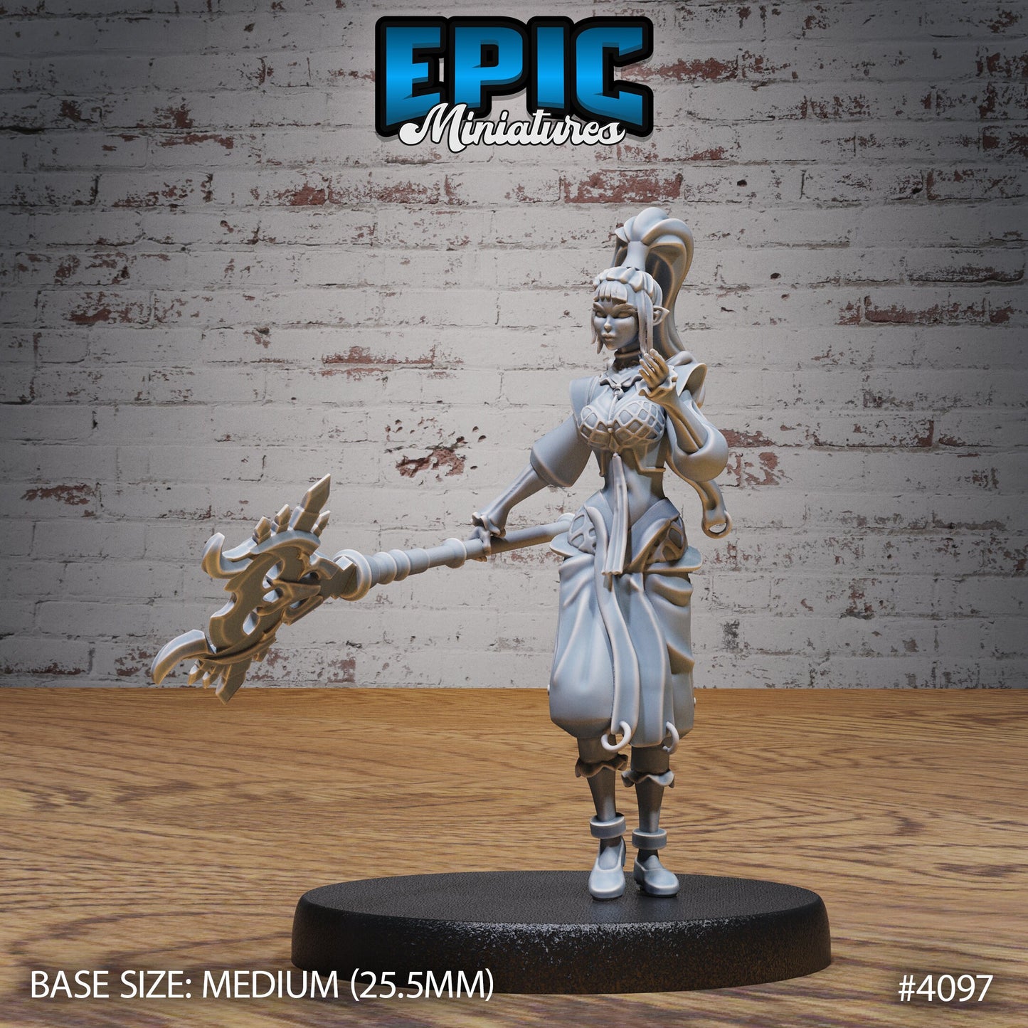 Elven Sorceress (3 Variants Available) - Epic Miniatures