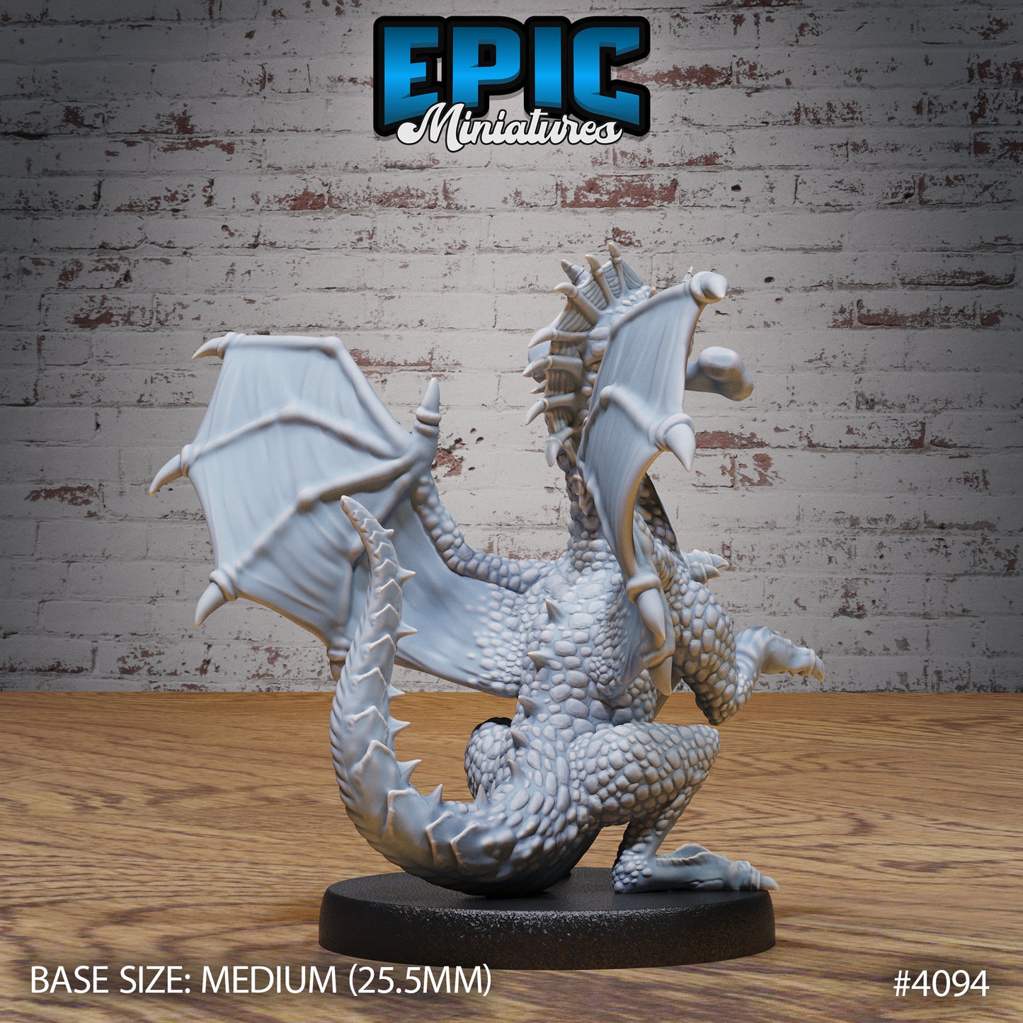 Green Dragon Wyrmling (3 Variants Available) - Epic Miniatures