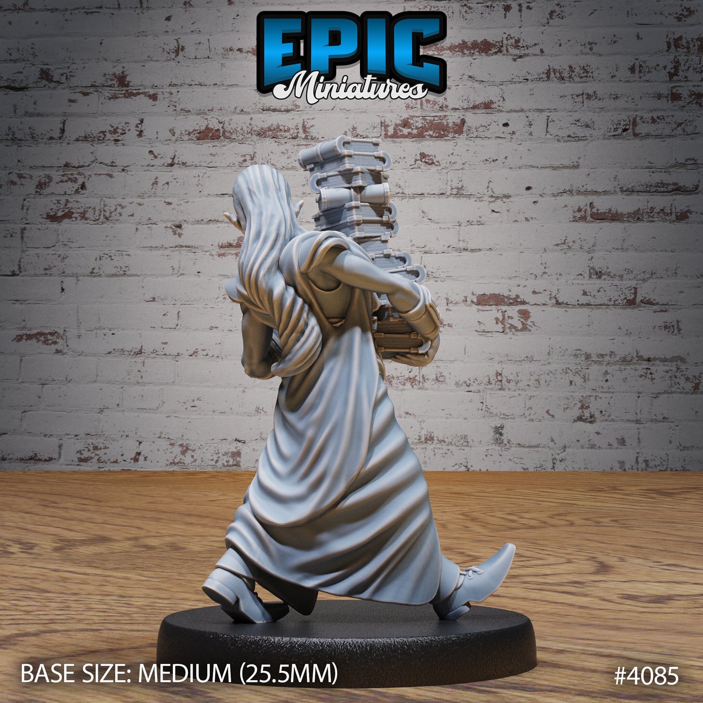 Elf Villagers, Set 1 (4 Variants Available) - Epic Miniatures