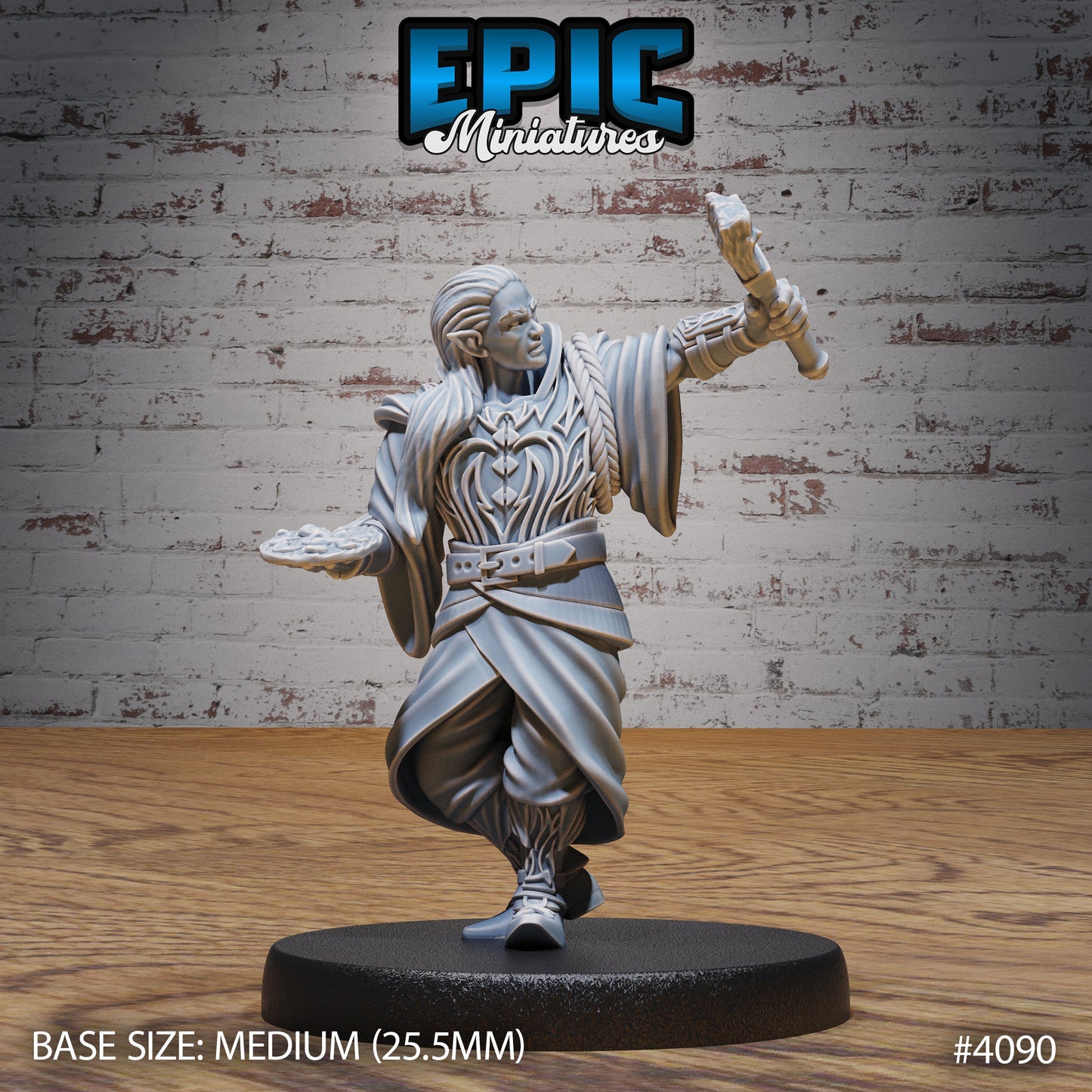 Elf Villagers, Set 2 (4 Variants Available) - Epic Miniatures