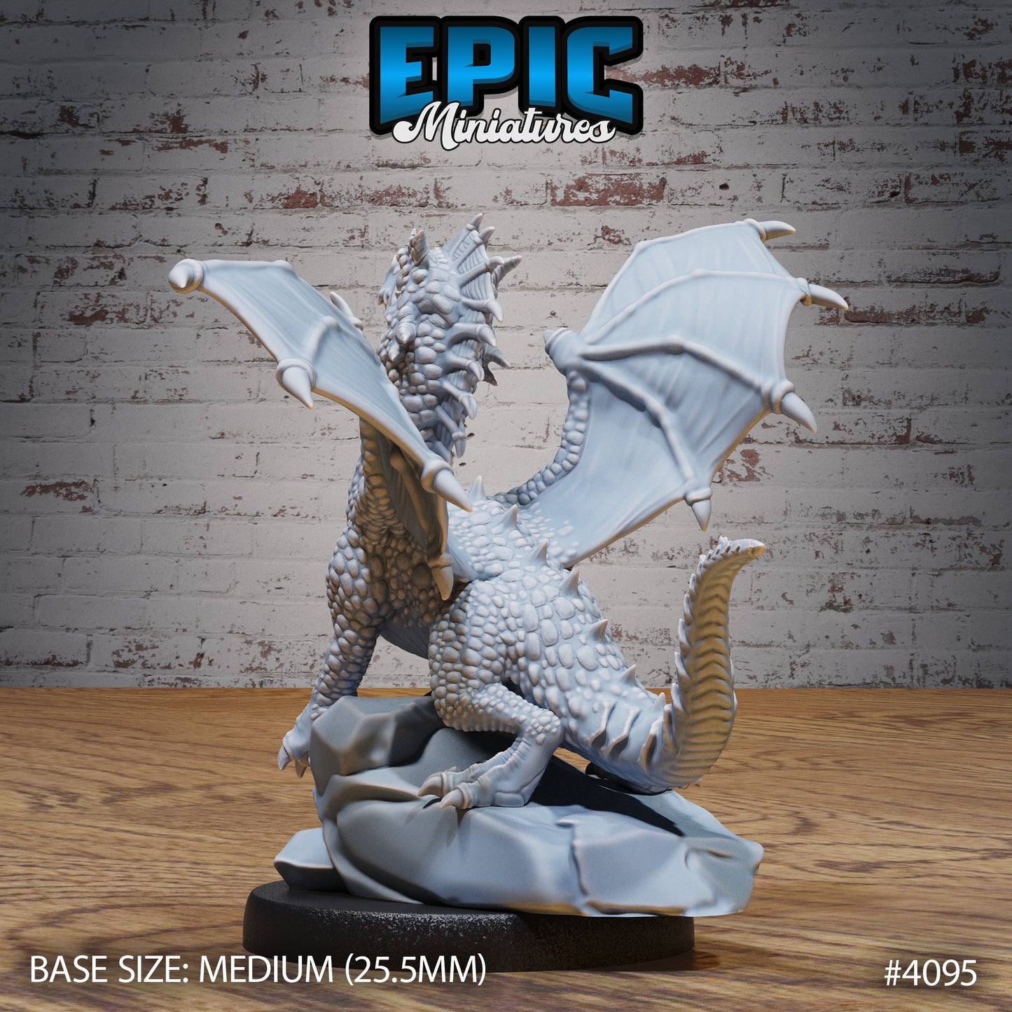 Green Dragon Wyrmling (3 Variants Available) - Epic Miniatures