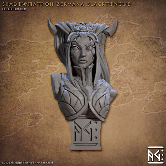 Shadowmatron Zervana Blacktongue Bust - Artisan Guild