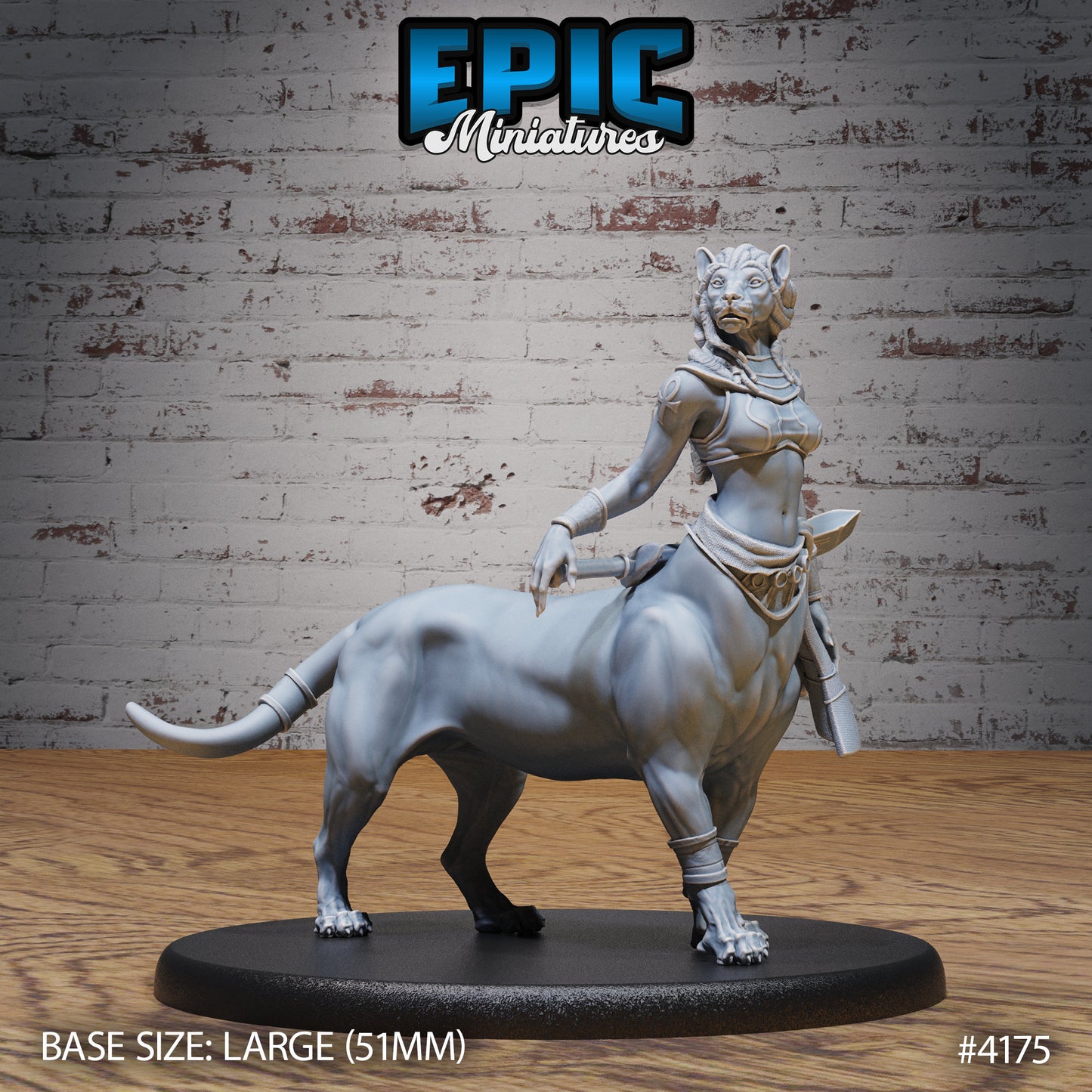 Lion Centaur, Bastet Devotee (3 Variants Available) - Epic Miniatures
